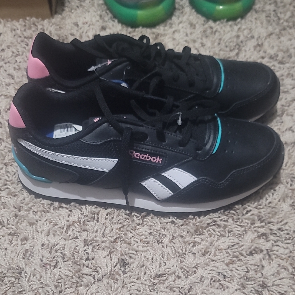 Reebok Black and Pink Athletic Shoes